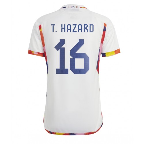Belgium Thorgan Hazard #16 Replica Away Shirt World Cup 2022 Short Sleeve